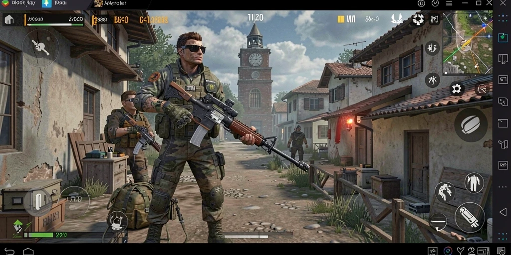 Tangkapan layar ketiga menggambarkan mode multiplayer yang mengasyikkan.