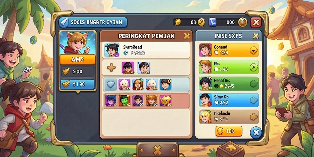 Beragam karakter dengan kemampuan unik untuk dipilih.